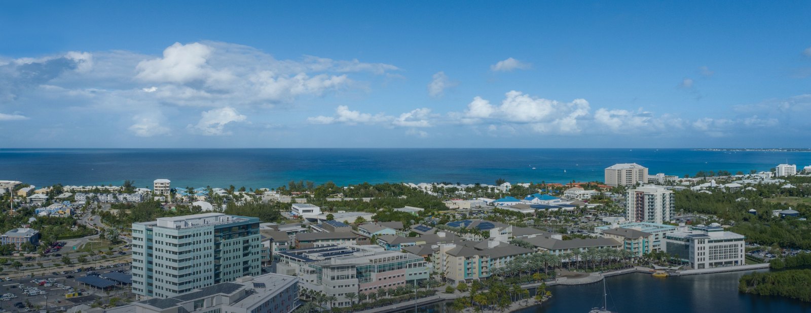 Camana Bay City Center, Grand Cayman: aerial view