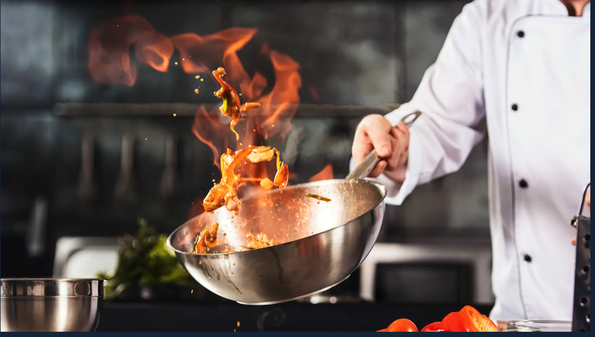 Chef's table flambé