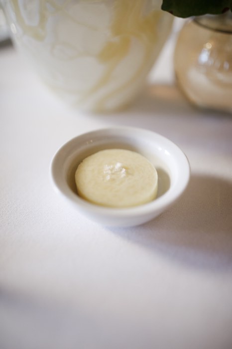 Butter, set out before service.