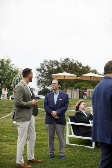 The reception, spread across the lawn.