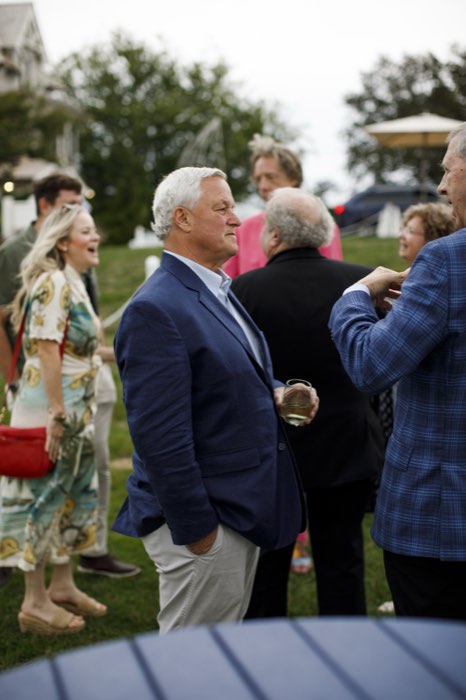 Introductions on the lawn.
