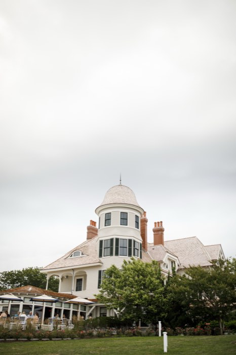 The inn seen from the lawn.