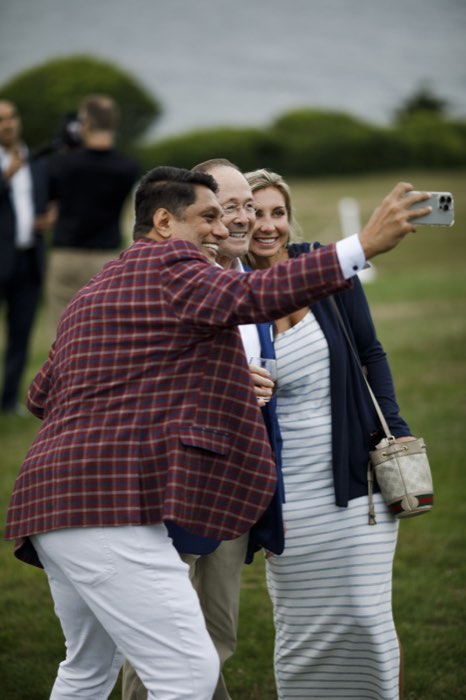 A photograph, taken between guests.