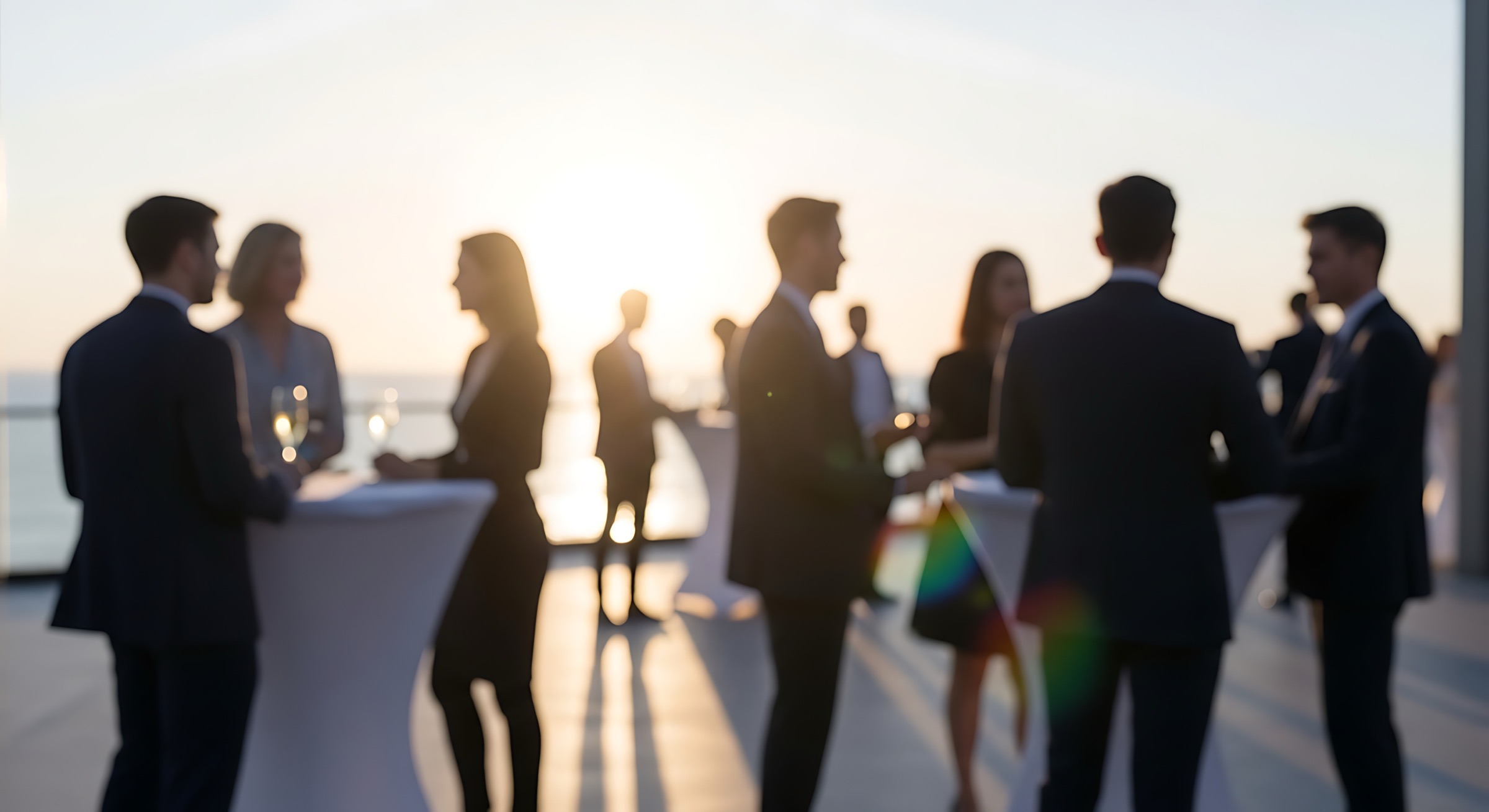 Avestix Frontier Partners at a rooftop reception